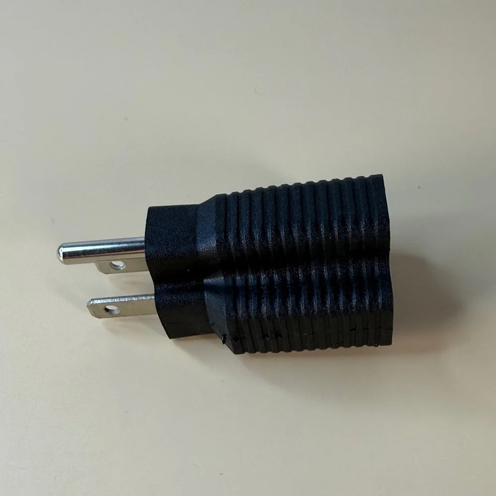 Black Power Plug Adapter